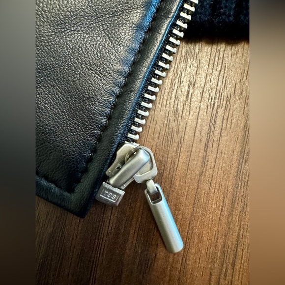 ID Entity by Lord & Taylor Moto Bomber Jacket with Removable Faux Fur Collar - Picture 9 of 14